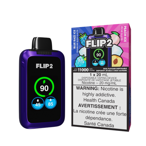 FLIP 2 - BLUE RAZZ ICE & PEACH ICE