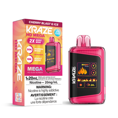 KRAZE HD MEGA 20K - CHERRY BLAST G ICE