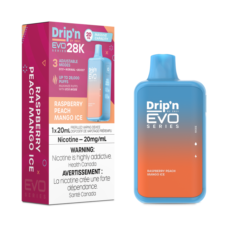 Drip'n EVO 28K Disposable - RASPBERRY PEACH MANGO ICE