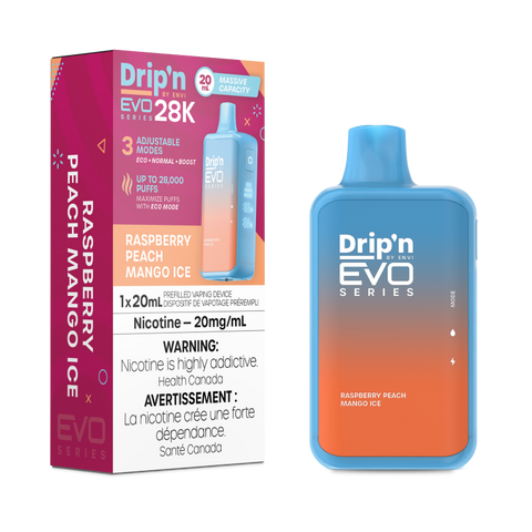 Drip'n EVO 28K Disposable - RASPBERRY PEACH MANGO ICE