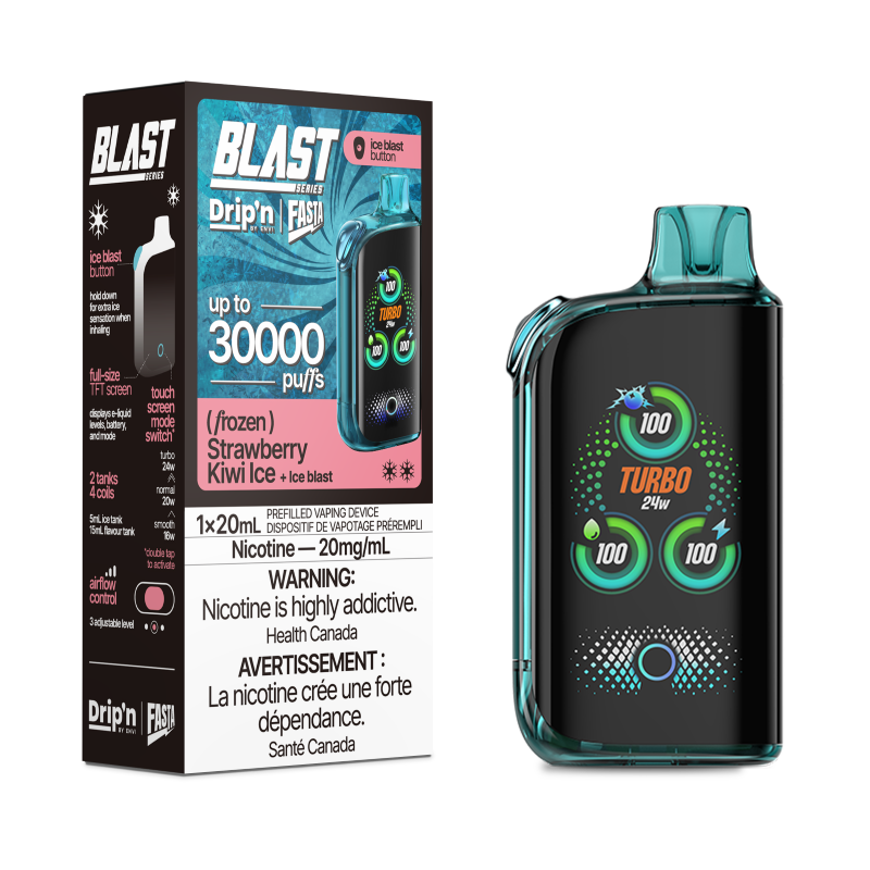 Dripn Fasta Blast 30K - STRAWBERRY KIWI ICE