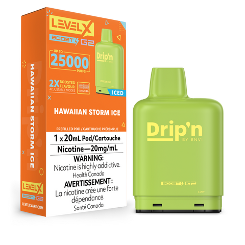 Dripn LEVEL X BOOST G2 Pods 20mL - HAWAIIAN STORM ICE