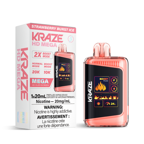 KRAZE HD MEGA 20K - STRAWBERY BURST