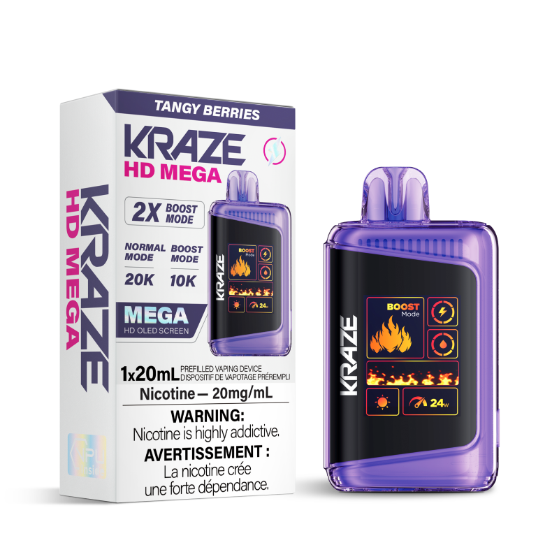 KRAZE HD MEGA 20K - TANGY BERRIES