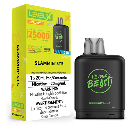 Flavour Beast Level X BOOST G2 Pods 20mL - SLAMMIN STS ICED