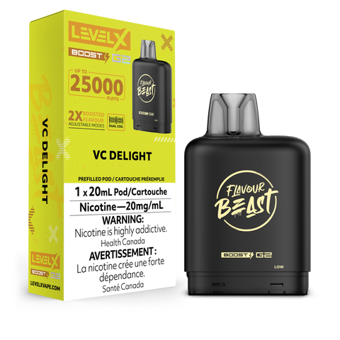 Flavour Beast Level X BOOST G2 Pods 20mL - VC DELIGHT