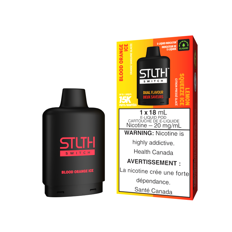 STLTH SWITCH Pods 18ml - BLOOD ORANGE ICE & LEMON SQUEEZE ICE