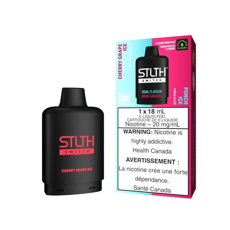 STLTH SWITCH Pods 18ml - CHERRY GRAPE ICE & PUNCH ICE