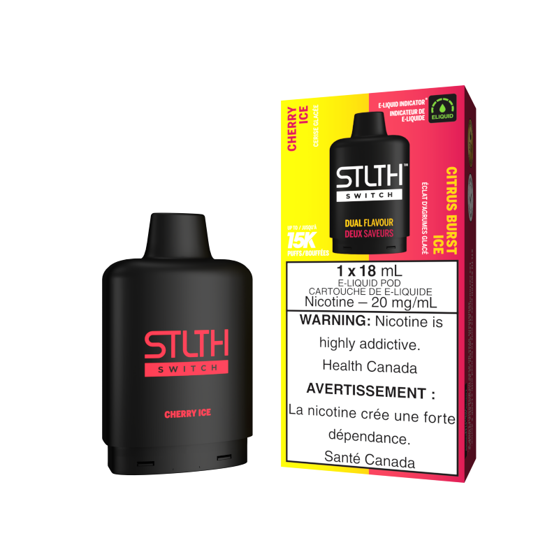 STLTH SWITCH Pods 18ml - CHERRY ICE & CITRUS BURST ICE