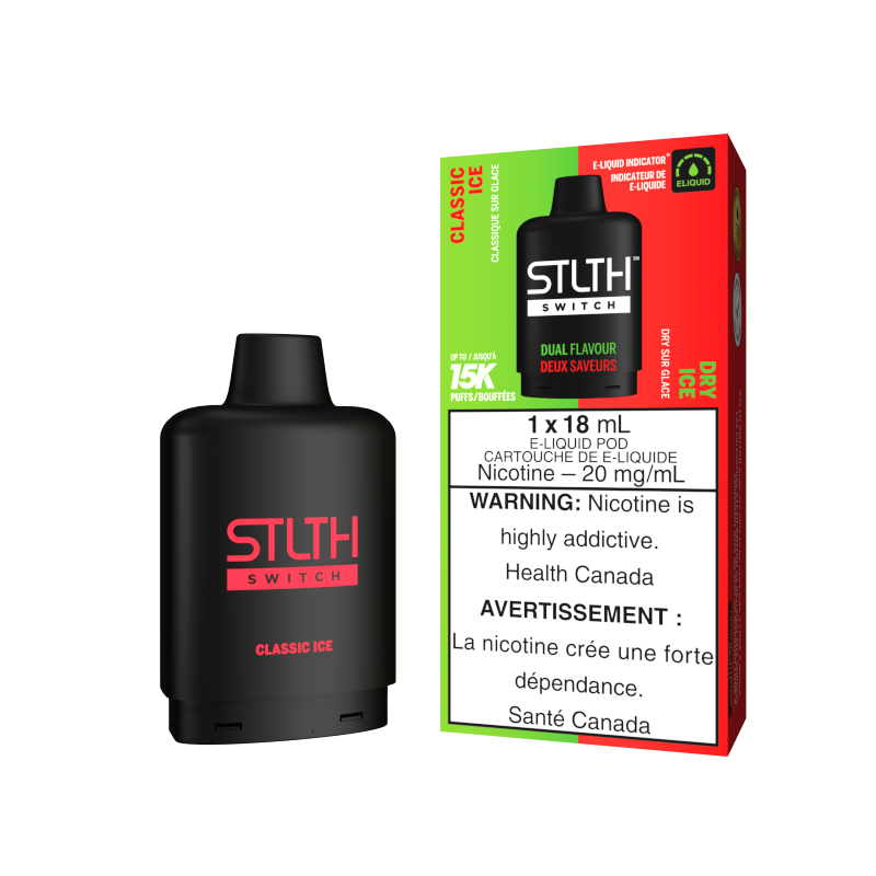 STLTH SWITCH Pods 18ml - CLASSIC ICE & DRY ICE