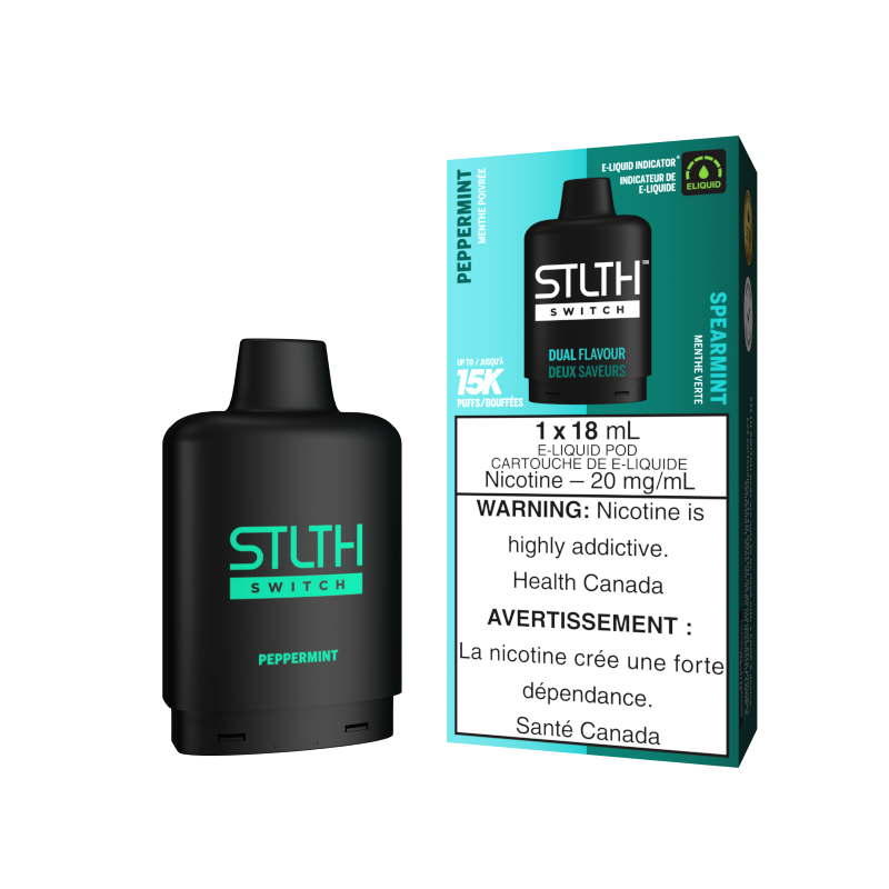 STLTH SWITCH Pods 18ml - PEPPERMINT & SPEARMINT