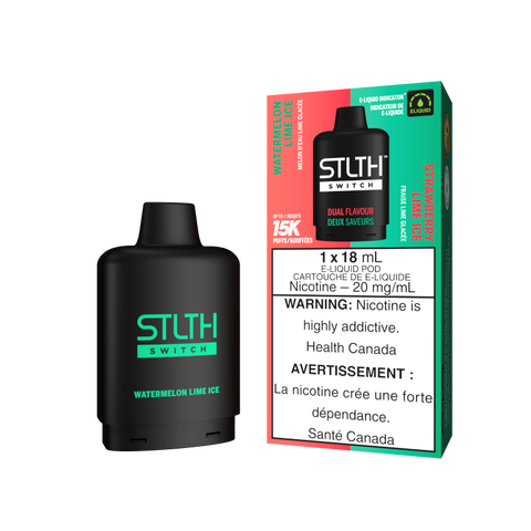 STLTH SWITCH Pods 18ml - WATERMELON LIME ICE & STRAWBERRY LIME ICE