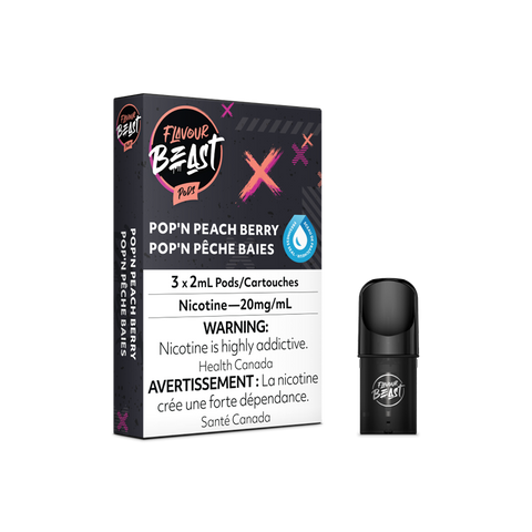 Flavour Beast Pods 3pk. - PACKIN PEACH BERRY